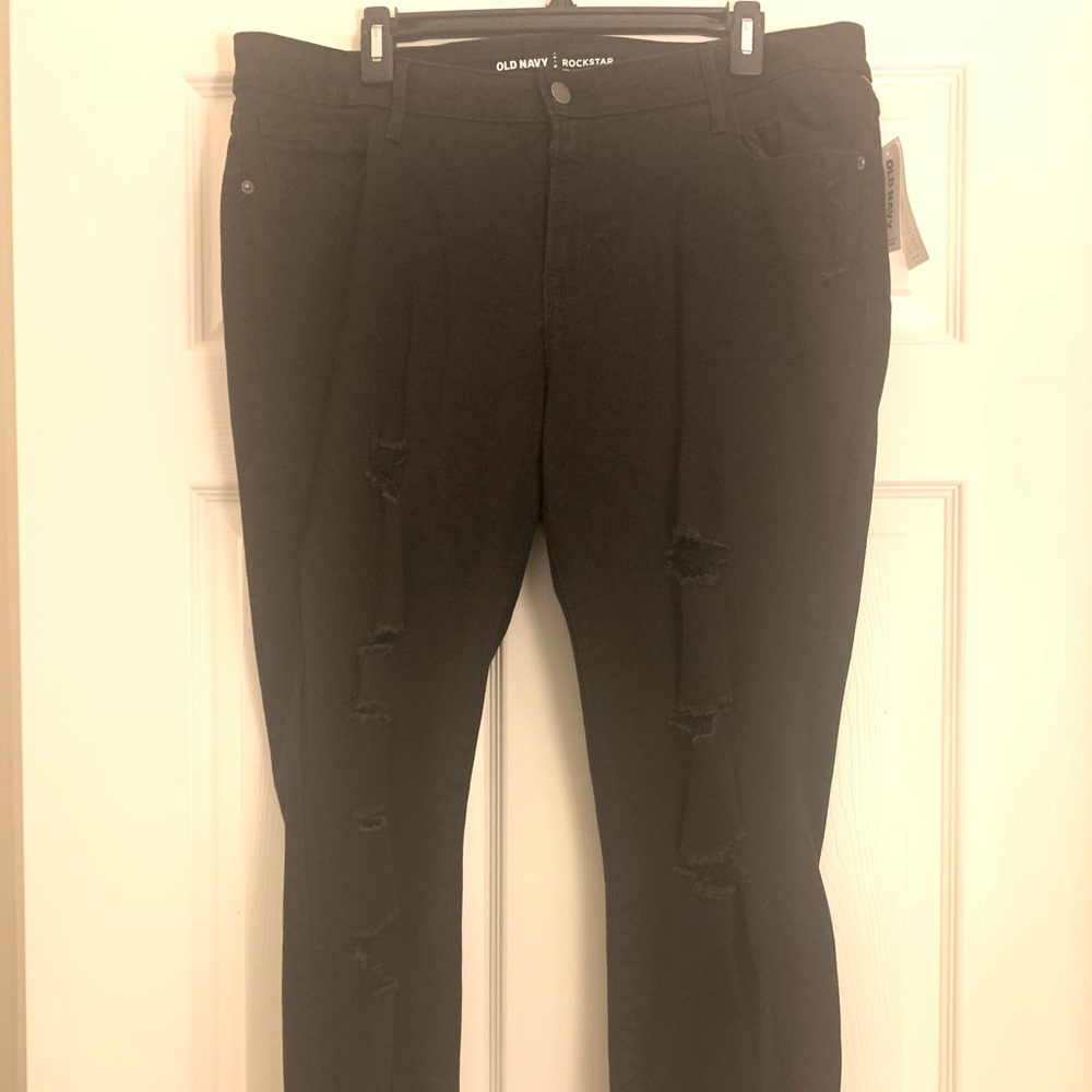 Black Old Navy Rockstar jeans